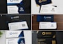 make clean and modern business card design print ready
